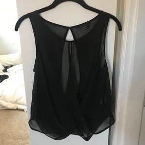 Sheer Bebe Surplice Top